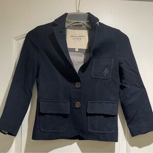 Vintage Abercrombie & Fitch Navy Blue Preppy Wool Blazer Size XS